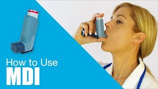 How to use Metered Dose Inhaler MDI [upl. by Merrily272]