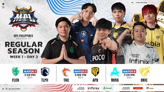 🔴 LIVE  MPL PH S15  FILIPINO  Week 1 Day 2 [upl. by Eirallam300]