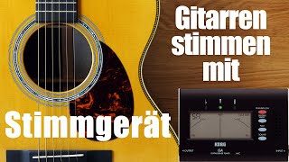 Stimmgerät  Gitarre stimmen [upl. by Sikko919]