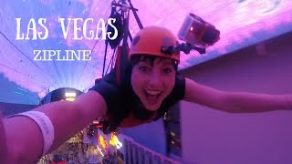 Downtown Las Vegas Zipline  Slotzilla [upl. by Hock163]