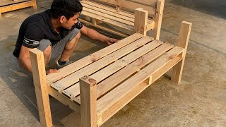 Creative Pallet Recycling Ideas You Have Never Seen Before  How To Create A Beautiful Pallet Sofa [upl. by Erbe759]