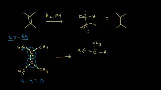 Hydrogenation  Alkenes and Alkynes  Organic chemistry  Khan Academy [upl. by Ahsac]