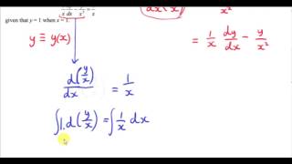 Differential Equations  NonSeparable Example 2001 HL [upl. by Amihsat]