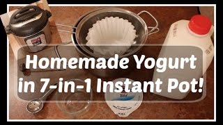 INSTANT POT Homemade Plain Greek Yogurt [upl. by Valley491]