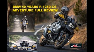 2021 BMW R 1250 GS Adventure 40 Years Edition Review [upl. by Berthe]