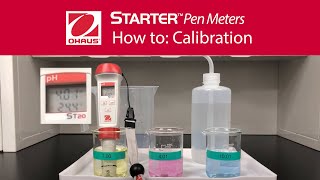 How to Calibration  OHAUS Starter™ Pen Meters [upl. by Annauj116]