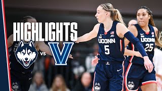 HIGHLIGHTS  10 UConn Womens Basketball at Villanova [upl. by Docilla]