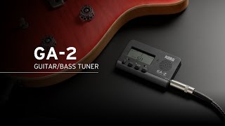 Introducing the new KORG GA2 The compact handheld tuner for guitar amp bass [upl. by Yehtomit]