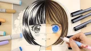 How to Draw Anime Girl for beginners basic anatomy [upl. by Karame]