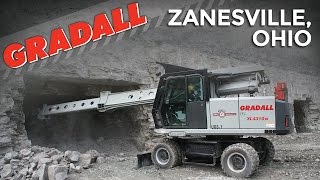 Gradall XL 4310 III Sidwell Limestone Mine Zanesville OH [upl. by Eerat160]