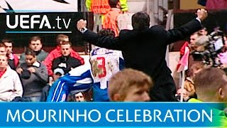 José Mourinho on his Porto touchline run at Old Trafford [upl. by Nytsirhc]