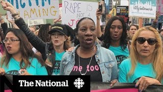 Hundreds march in MeToo rally [upl. by Novled]