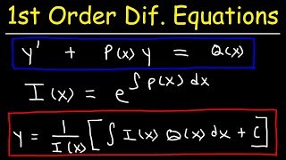 First Order Linear Differential Equations [upl. by Asselem]