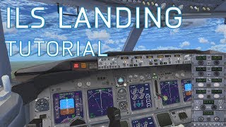 FSX How to Land with ILS  Autopilot Landing  Boeing [upl. by Aneelehs883]