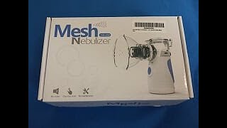 Mesh Nebulizer Simple video showing unit operation installing batteries [upl. by Eliga53]