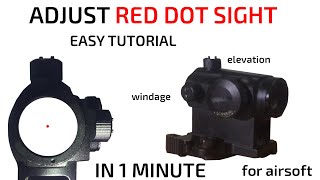 How to Adjust Red Dot Scope in 1 Minute  Airsoft Tutorial 2023 [upl. by Hosea955]