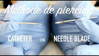 Piercing catheter vs needle blade [upl. by Leeban]