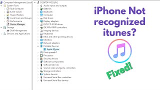 How to Solve iTunes Won’t Recognize your iPhone Windows 10 [upl. by Darya]