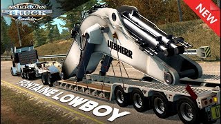 NEW OWNED FONTAINE LOWBOY  MOD SHOWCASE  AMERICAN TRUCK SIMULATOR [upl. by Asiil]