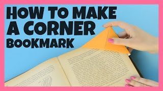 How to Make DIY Origami Corner Bookmarks [upl. by Assira]