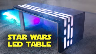 Making a STAR WARS Table from Concrete amp Epoxy Resin [upl. by Dnomsad]