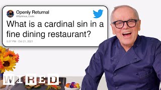 Wolfgang Puck Answers Restaurant Questions From Twitter  Tech Support  WIRED [upl. by Cirad]