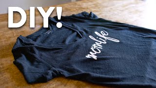 DIY Custom TShirt Printing Tutorial  Made Easy [upl. by Crowns]