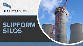 Concrete Silo Construction Methods  Slipform Silos [upl. by Yarod]