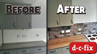 HOW TO APPLY DCFIX  BUDGET KITCHEN MAKEOVER  CREATE YOUR WORLD [upl. by Farlay826]