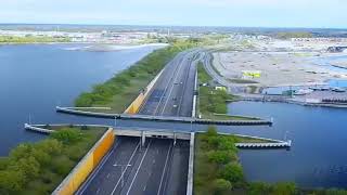 The Veluwemeer Aqueduct Netherlands Unique Water Bridge [upl. by Bahe]