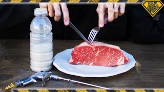 Sandblasting Steak with Salt [upl. by Bennet]