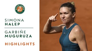 Simona Halep vs Garbine Muguruza  SemiFinal Highlights I RolandGarros 2018 [upl. by Nnalorac]