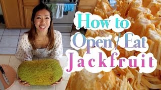 How to Open  Eat a Jackfruit [upl. by Anirtac]