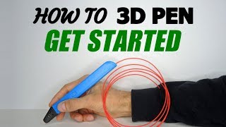 How to 3D PEN Tutorial 1  GETTING STARTED [upl. by Melc]