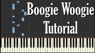 Boogie Woogie Blues Piano Tutorial  FREE SHEET MUSIC [upl. by Kendricks]