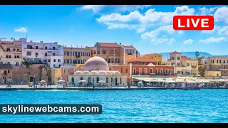 Live Webcam from Chania  Greece [upl. by Lamond40]