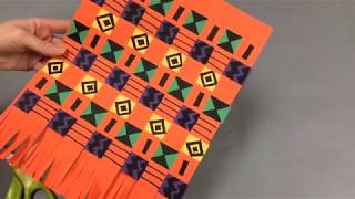 kente paper weaving [upl. by Cyrillus976]