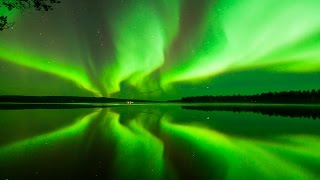 Aurora Borealis in Rovaniemi the Official Hometown of Santa Claus in Lapland Finland [upl. by Shien]