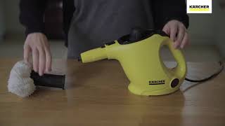 How to use a Karcher SC1 EasyFix Steam Cleaner [upl. by Ebonee]