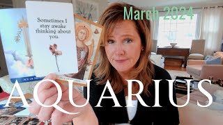 AQUARIUS  In Order To GET FREE You Must Tell The Truth  March 2024 Zodiac Tarot Reading [upl. by Feirahs]