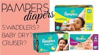 PAMPERS  SwaddlersBaby DryCruiser  REVIEW [upl. by Drucill]