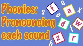 English Letter Pronunciation  Phonics [upl. by Geldens319]