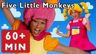 Five Little Monkeys  More  Nursery Rhymes from Mother Goose Club [upl. by Immot]