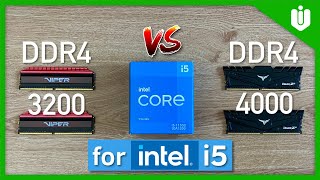 What is the Best DDR4 RAM for Intel i5 DDR4 3200 MHz vs 4000 MHz [upl. by Loraine]