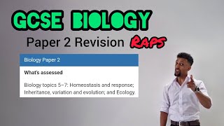 GCSE Biology Paper 2 Revision Raps [upl. by Merfe8]