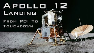 Apollo 12 landing from PDI to Touchdown [upl. by Nanine33]