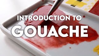 INTRODUCTION TO GOUACHE  A Beginners Guide  Materials Blending Techniques and more [upl. by Brown]