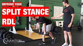 How to Setup and Perform the Split Stance RDL [upl. by Massey]