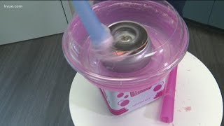 Does It Work Nostalgia Retro Cotton Candy Maker  KVUE [upl. by Neeruam]