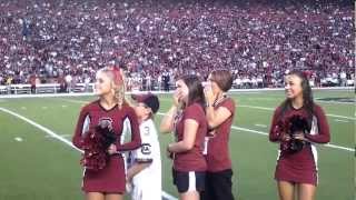 Surprise Military Family Welcome Home at South Carolina Football Game [upl. by Wagoner]